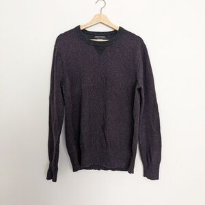Banana Republic Dark Purple Crewneck Wool Sweater